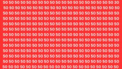 Optical Illusion Puzzle: Spot the Hidden Numbers 05 and 30 Among 50s