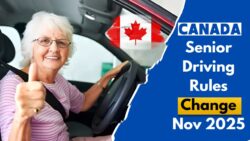 Canada Senior Driving Rules November 2025 — Major Updates Older Drivers Can’t Ignore