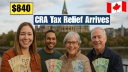 $840 CRA Tax Relief Payment — Direct Deposits Begin 16 Nov 2025 for Canadians