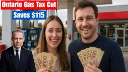 Ontario Cuts Gas Tax by 5.7 c/Litre, Delivering Approximate Household Savings of C$115 Yearly