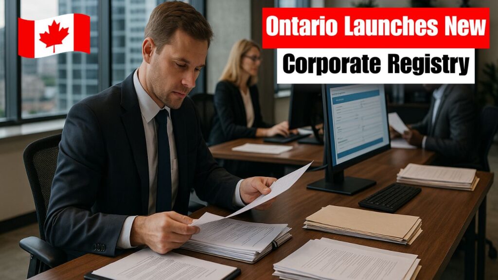 Ontario Launches New Corporate Registry