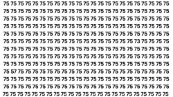Optical Illusion Hunt: Uncover the 57 and 73 Hidden Among the 75s