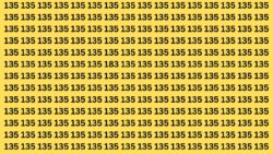 Optical Illusion Quiz: Can You Find 183 in the Sea of 135s in 8 Seconds?