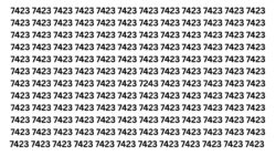 Quick Optical Trick: Can You Spot the 7243 Among 7423 in 6 Seconds?